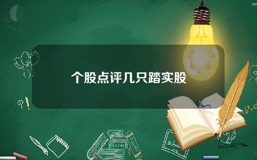 个股点评几只踏实股