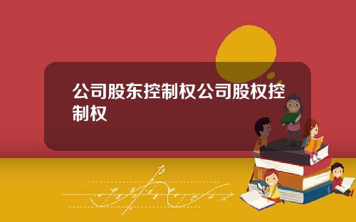 公司股东控制权公司股权控制权