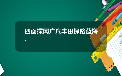 四面撒网广汽丰田探路蓝海.