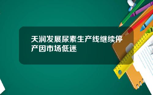 天润发展尿素生产线继续停产因市场低迷