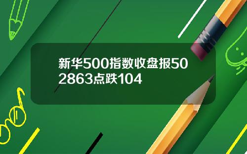 新华500指数收盘报502863点跌104