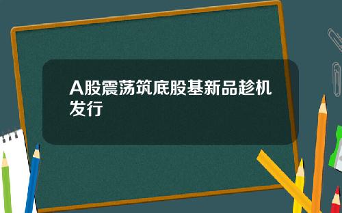 A股震荡筑底股基新品趁机发行