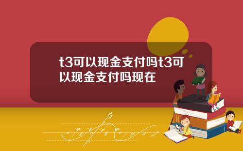 t3可以现金支付吗t3可以现金支付吗现在