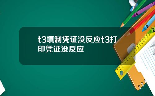 t3填制凭证没反应t3打印凭证没反应