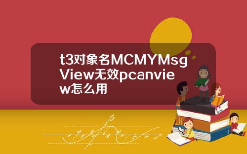 t3对象名MCMYMsgView无效pcanview怎么用