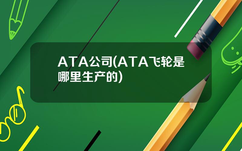 ATA公司(ATA飞轮是哪里生产的)