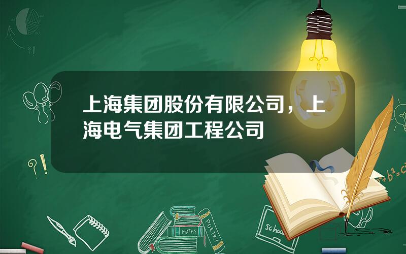 上海集团股份有限公司，上海电气集团工程公司