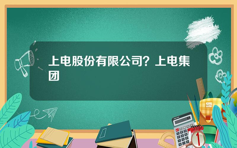 上电股份有限公司？上电集团