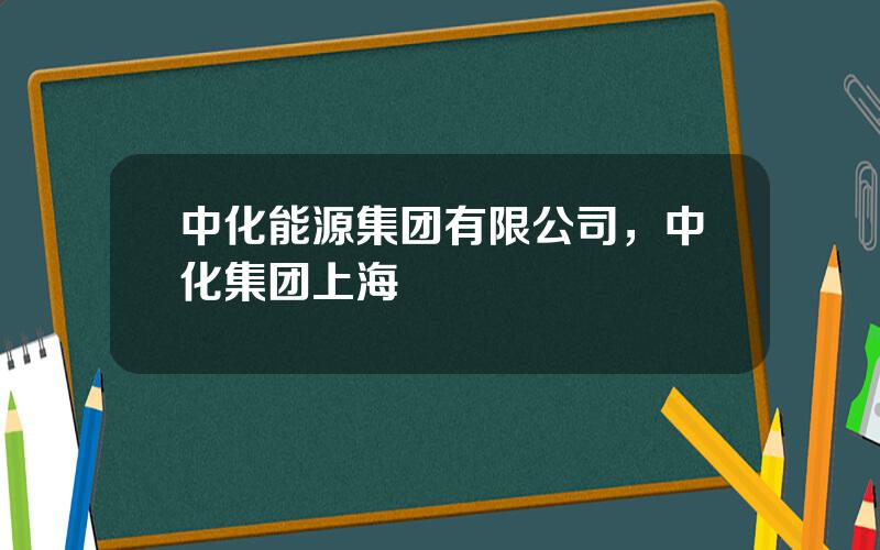 中化能源集团有限公司，中化集团上海