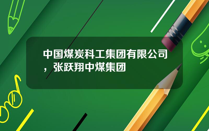 中国煤炭科工集团有限公司，张跃翔中煤集团