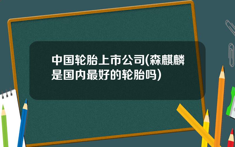 中国轮胎上市公司(森麒麟是国内最好的轮胎吗)