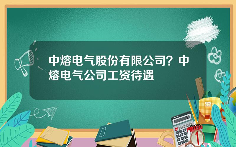 中熔电气股份有限公司？中熔电气公司工资待遇