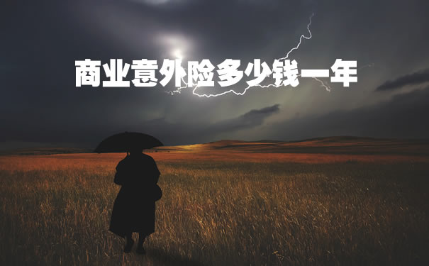 2021商业意外险多少钱一年？商业意外保险险多少钱一年